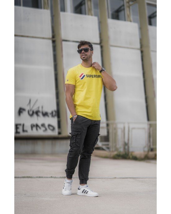 T-shirt SUPERDRY κίτρινο T-shirt SUPERDRY κίτρινο