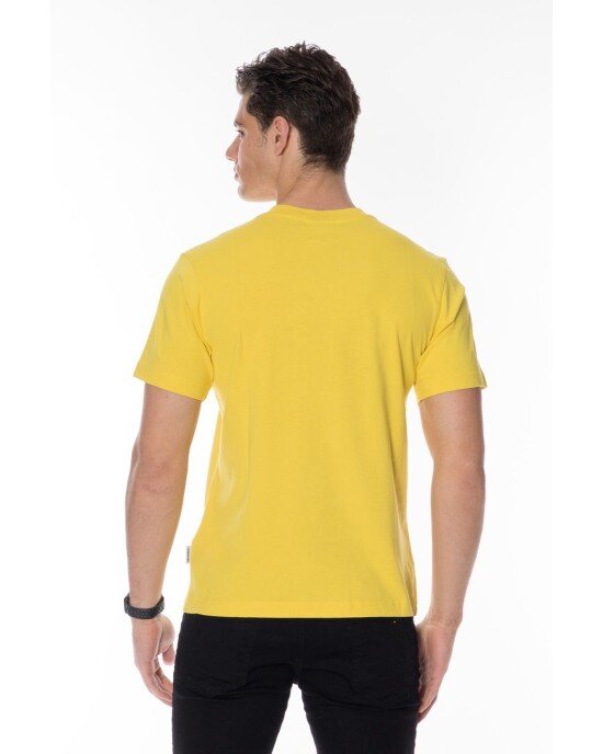 T-shirt Franklin Marshall Κίτρινο T-shirt Franklin Marshall Κίτρινο