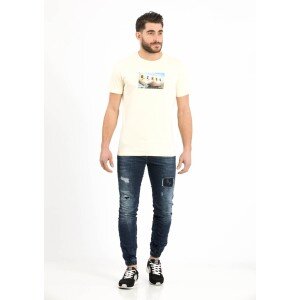 T-shirt Jack n Jones κίτρινο T-shirt Jack n Jones κίτρινο