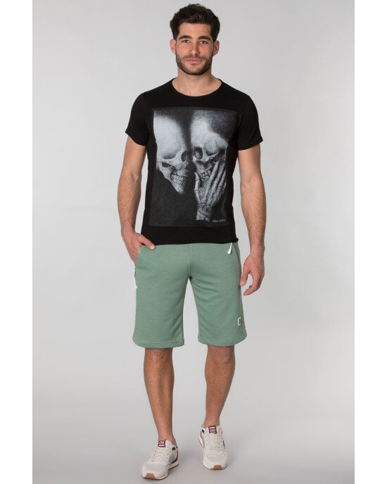 T-shirt New Wave μαύρο T-shirt New Wave μαύρο