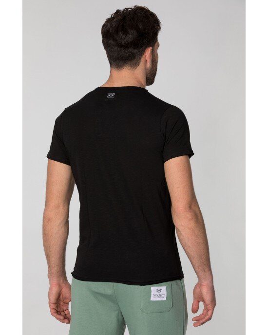 T-shirt New Wave μαύρο T-shirt New Wave μαύρο