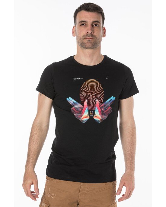 T-shirt Cover μαύρο