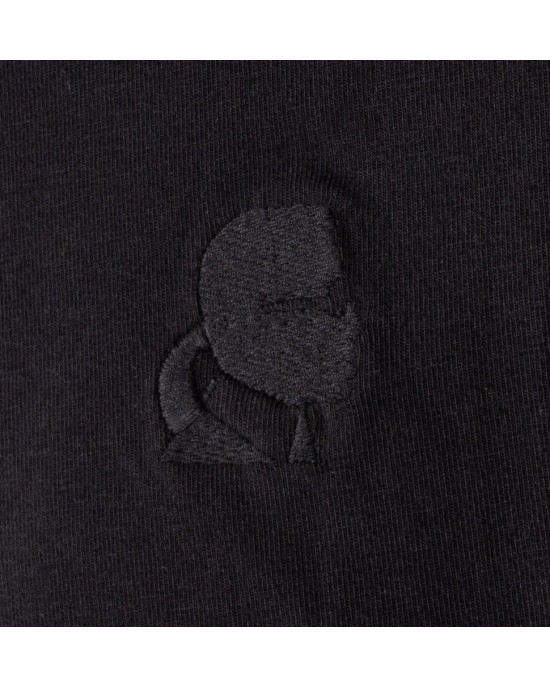 T-shirt Karl Lagerfeld μαύρο ΚΟΝΤΟΜΑΝΙΚΕΣ
