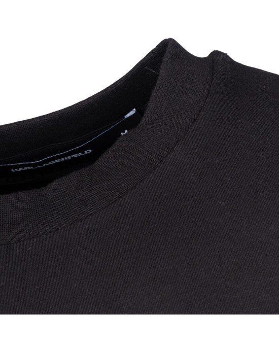 T-shirt Karl Lagerfeld μαύρο ΚΟΝΤΟΜΑΝΙΚΕΣ