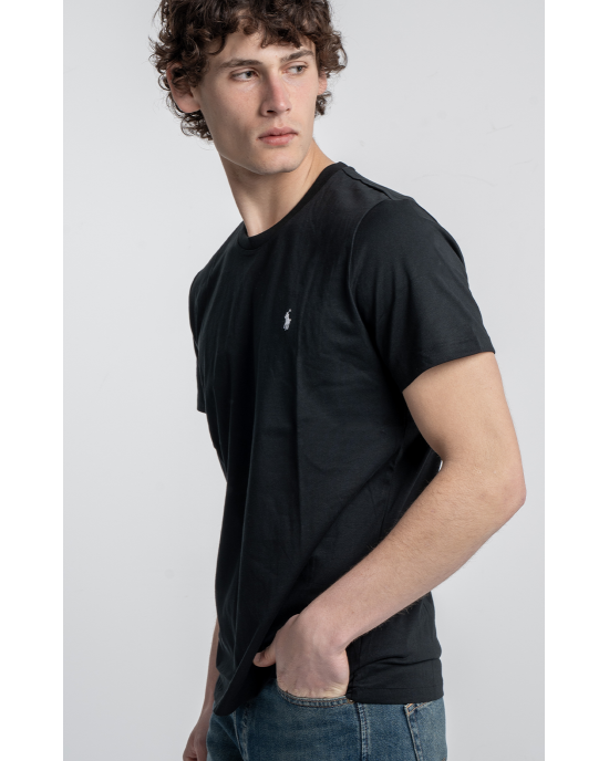 T-shirt Polo Ralph Lauren μαύρο ΚΟΝΤΟΜΑΝΙΚΕΣ