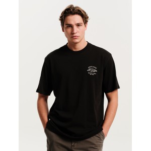 T-shirt Emerson μαύρο T-shirt Emerson μαύρο