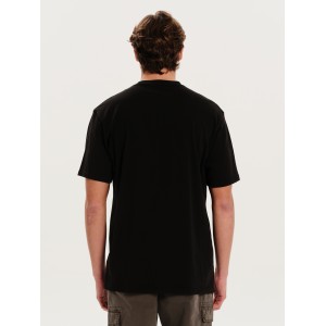 T-shirt Emerson μαύρο T-shirt Emerson μαύρο