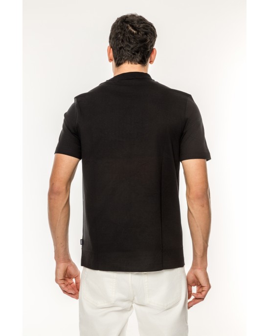 T-Shirt Boss μαύρο ΚΟΝΤΟΜΑΝΙΚΕΣ