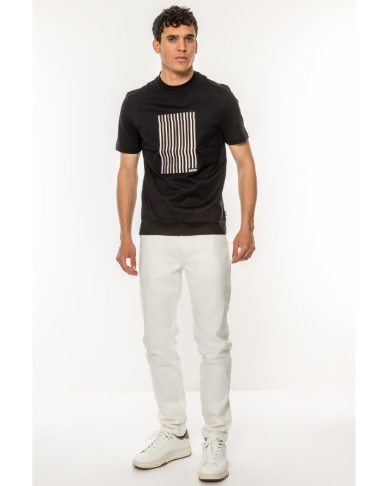 T-Shirt Boss μαύρο ΚΟΝΤΟΜΑΝΙΚΕΣ