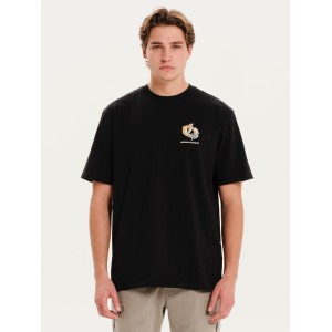 T-shirt Emerson μαύρο T-shirt Emerson μαύρο