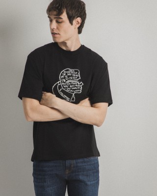 T-shirt Karl Lagerfeld μαύρο