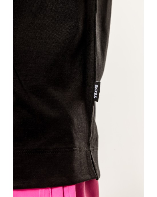 T-Shirt Boss μαύρο ΚΟΝΤΟΜΑΝΙΚΕΣ