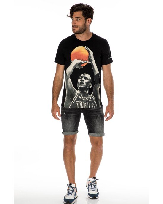 T-shirt Jack n Jones μαύρο T-shirt Jack n Jones μαύρο