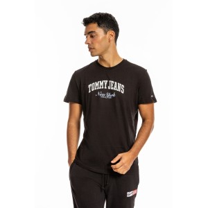 T-shirt Tommy Jeans μαύρο T-shirt Tommy Jeans μαύρο