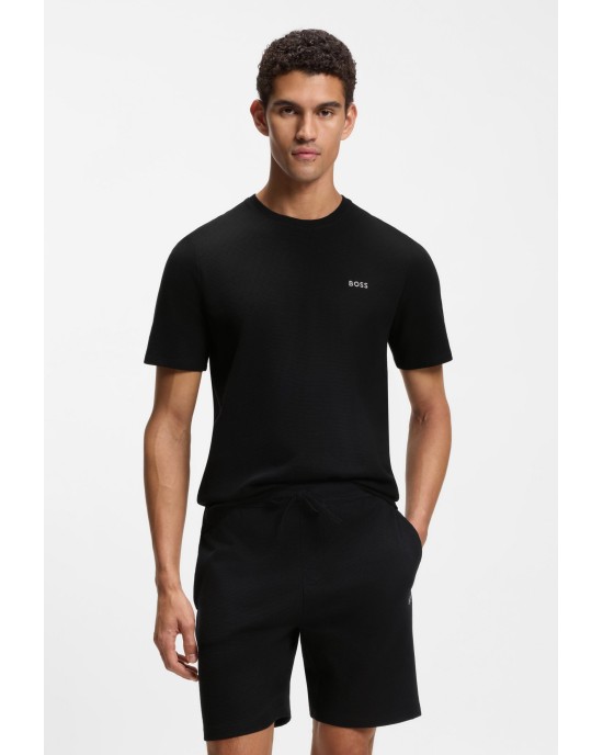 T-Shirt Boss μαύρο ΚΟΝΤΟΜΑΝΙΚΕΣ