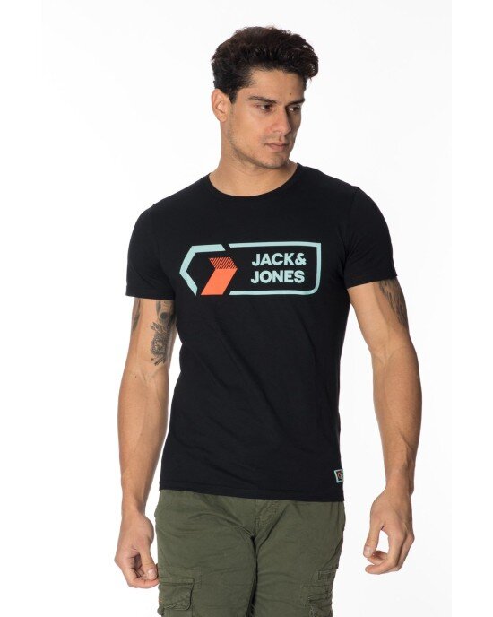 T-shirt Jack n Jones μαύρο T-shirt Jack n Jones μαύρο