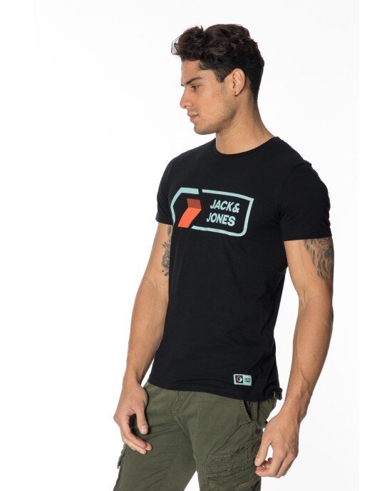 T-shirt Jack n Jones μαύρο T-shirt Jack n Jones μαύρο