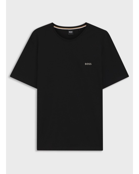 T-Shirt Boss μαύρο ΚΟΝΤΟΜΑΝΙΚΕΣ