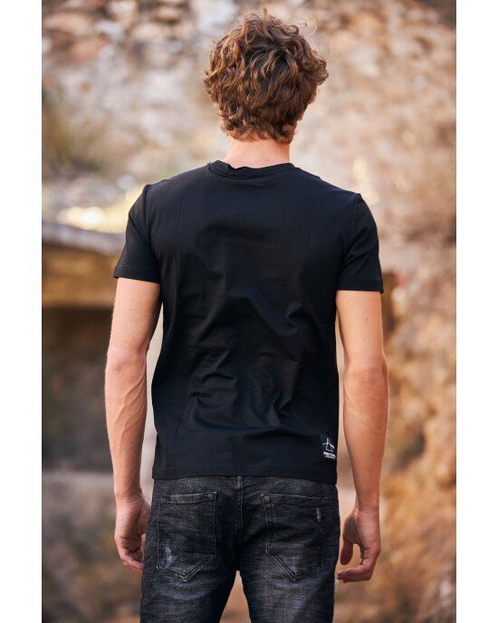 T-shirt Antony Morato μαύρο ΚΟΝΤΟΜΑΝΙΚΕΣ