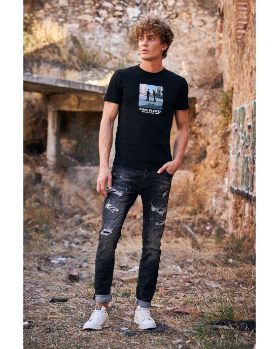 T-shirt Antony Morato μαύρο ΚΟΝΤΟΜΑΝΙΚΕΣ