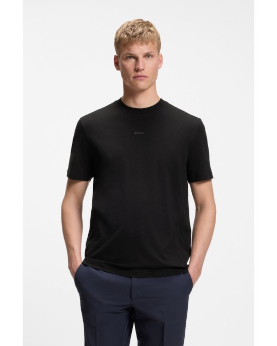 T-Shirt Boss μαύρο ΚΟΝΤΟΜΑΝΙΚΕΣ