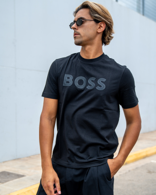T-Shirt Boss μαύρο