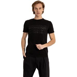 T-shirt Antony Morato μαύρο T-shirt Antony Morato μαύρο