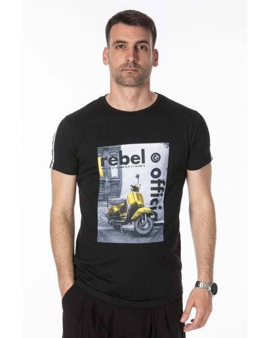 T-Shirt Rebel μαύρο