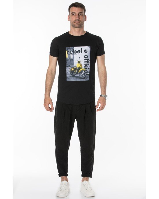 T-Shirt Rebel μαύρο