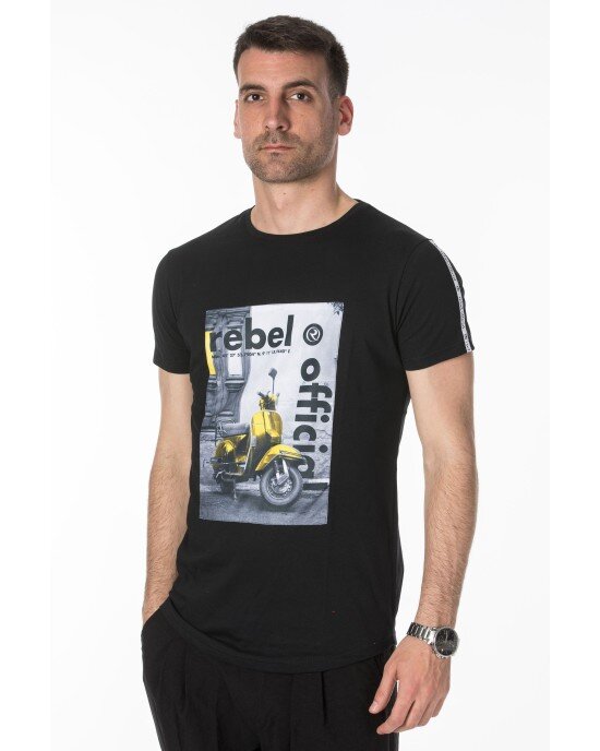 T-Shirt Rebel μαύρο