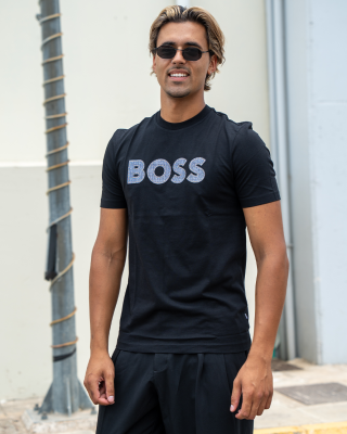 T-Shirt Boss μαύρο