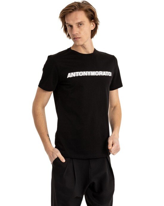 T-shirt Antony Morato μαύρο ΚΟΝΤΟΜΑΝΙΚΕΣ