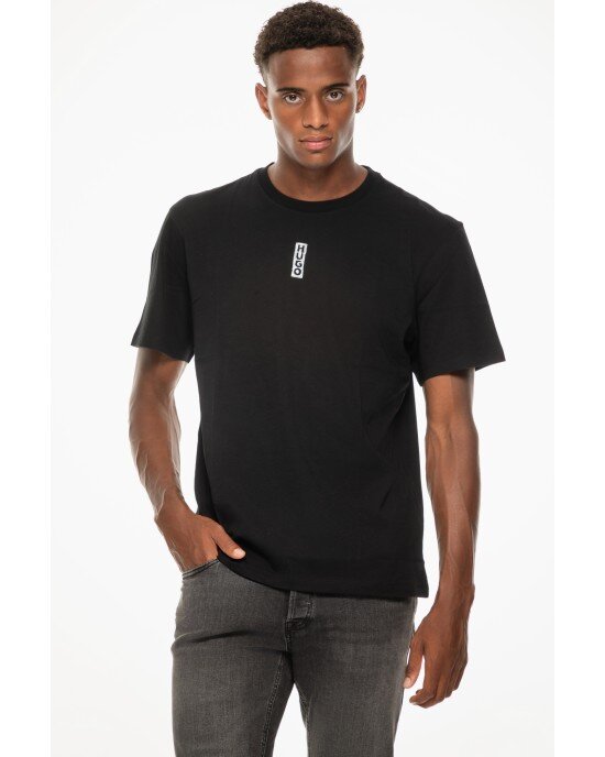 T-Shirt Hugo μαύρο ΚΟΝΤΟΜΑΝΙΚΕΣ