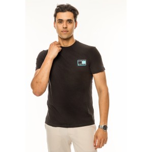 T-shirt Tommy Jeans μαύρο T-shirt Tommy Jeans μαύρο