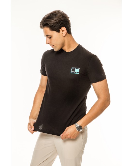T-shirt Tommy Jeans μαύρο ΚΟΝΤΟΜΑΝΙΚΕΣ