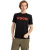 T-Shirt Hugo μαύρο ΚΟΝΤΟΜΑΝΙΚΕΣ