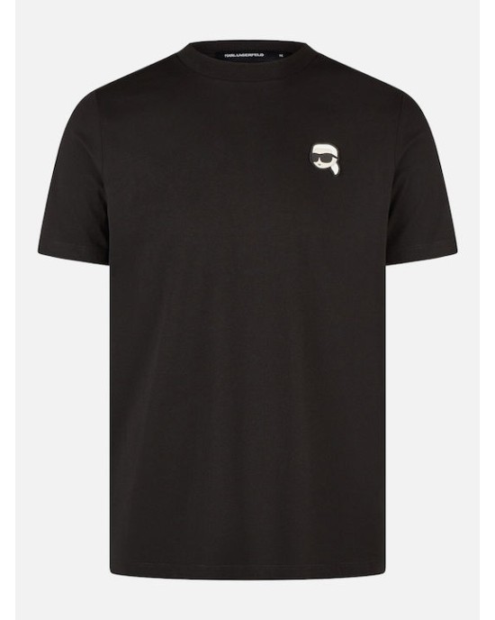 T-shirt Karl Lagerfeld μαύρο ΚΟΝΤΟΜΑΝΙΚΕΣ