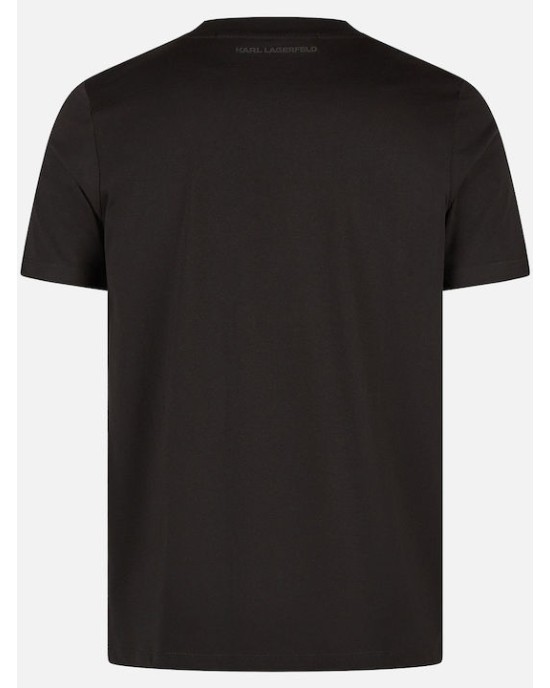T-shirt Karl Lagerfeld μαύρο ΚΟΝΤΟΜΑΝΙΚΕΣ