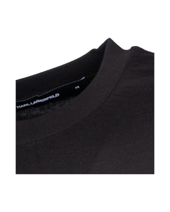 T-shirt Karl Lagerfeld μαύρο ΚΟΝΤΟΜΑΝΙΚΕΣ