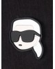 T-shirt Karl Lagerfeld μαύρο ΚΟΝΤΟΜΑΝΙΚΕΣ