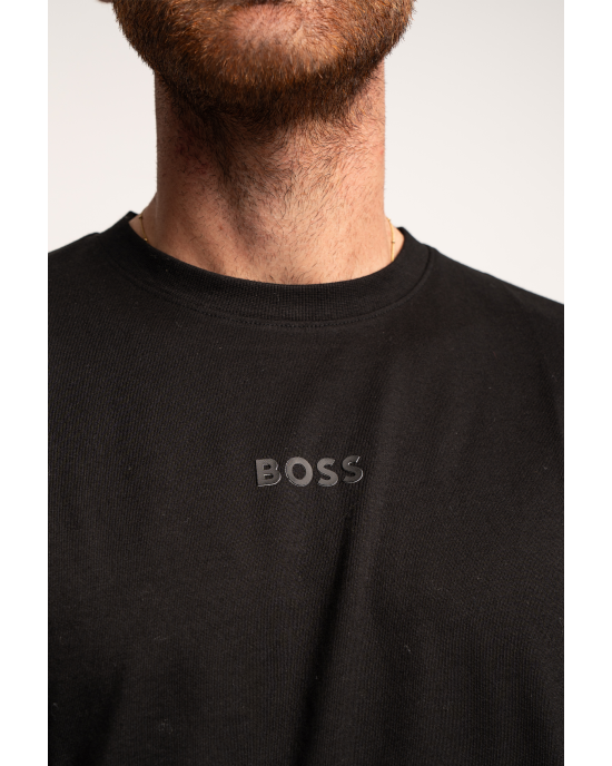 T-Shirt Boss μαύρο ΚΟΝΤΟΜΑΝΙΚΕΣ