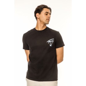 T-shirt Tommy Jeans μαύρο