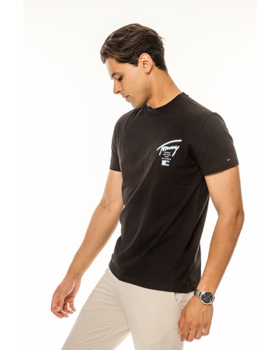 T-shirt Tommy Jeans μαύρο ΚΟΝΤΟΜΑΝΙΚΕΣ