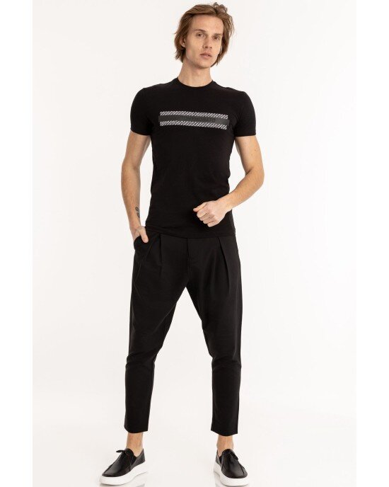 T-shirt Antony Morato μαύρο ΚΟΝΤΟΜΑΝΙΚΕΣ