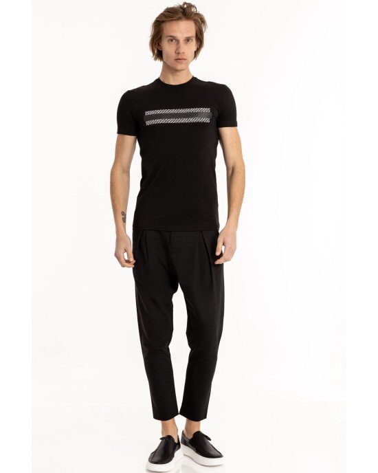 T-shirt Antony Morato μαύρο ΚΟΝΤΟΜΑΝΙΚΕΣ