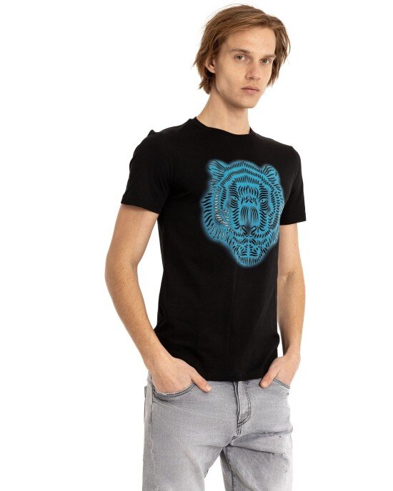 T-shirt Antony Morato μαύρο ΚΟΝΤΟΜΑΝΙΚΕΣ