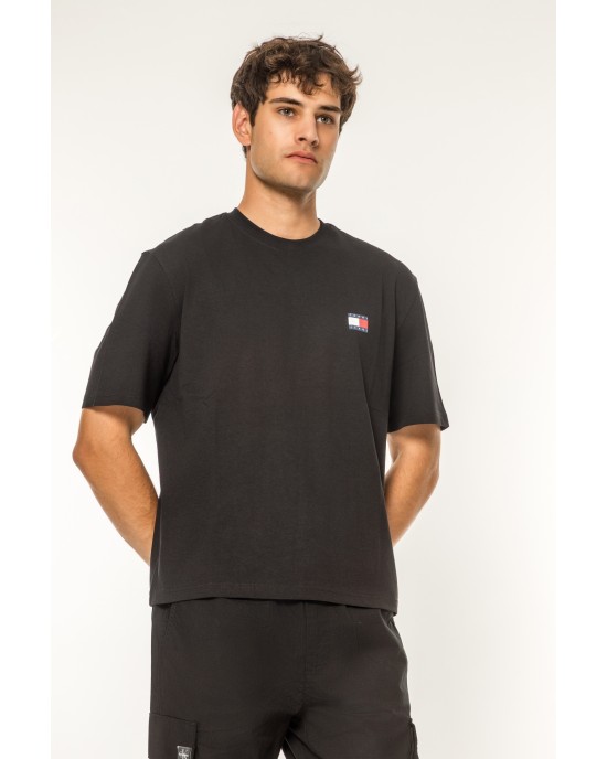 T-shirt Tommy Jeans μαύρη ΚΟΝΤΟΜΑΝΙΚΕΣ