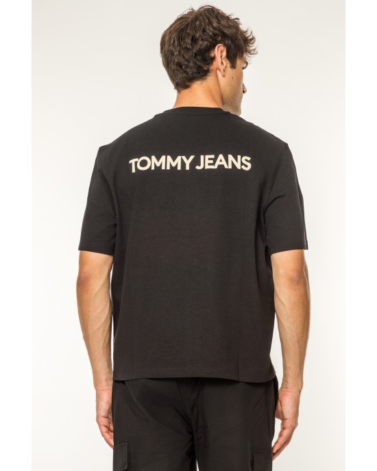 T-shirt Tommy Jeans μαύρη ΚΟΝΤΟΜΑΝΙΚΕΣ