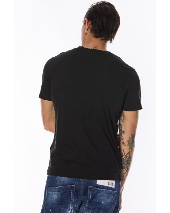 T-shirt Jack n Jones μαύρο