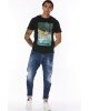 T-shirt Jack n Jones μαύρο